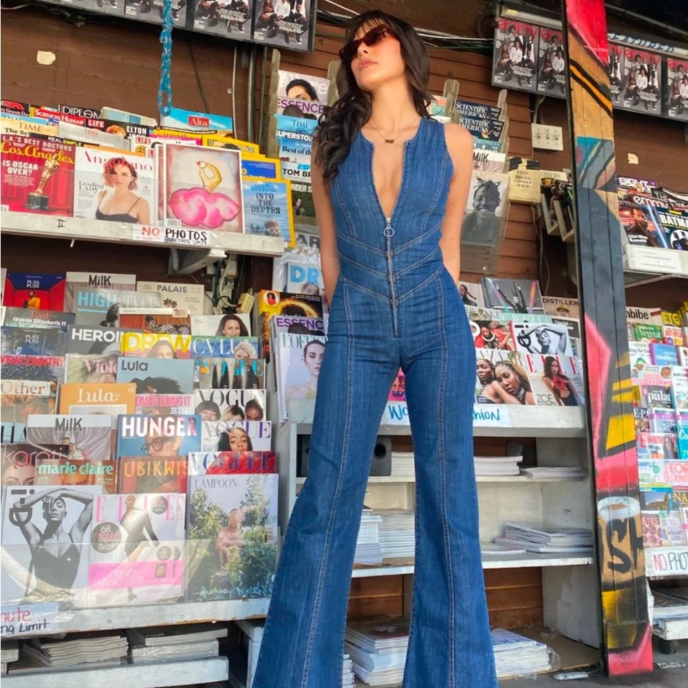 Revice denim sexy jumpsuit